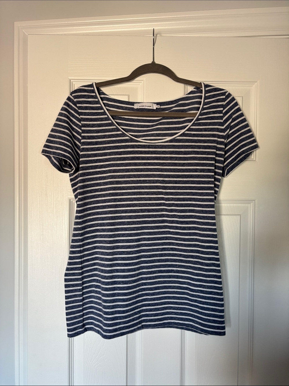 Striped lightweight soft tee